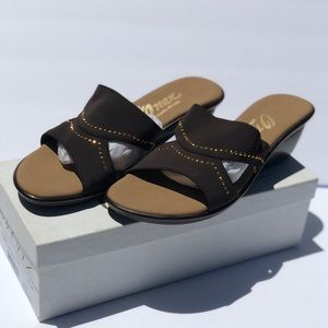 Finest by Onex Stormy Chocolate Brown Sandals